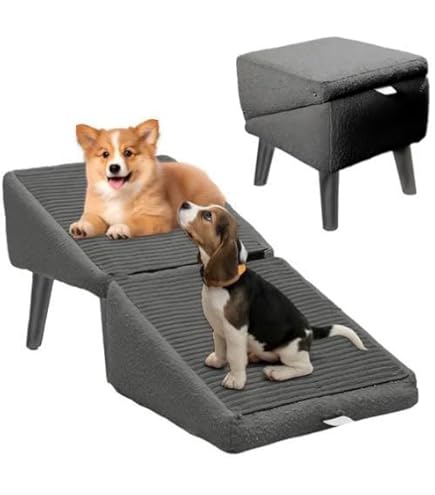 Highly Rated 2-in-1 Pet Ramp and Ottoman
